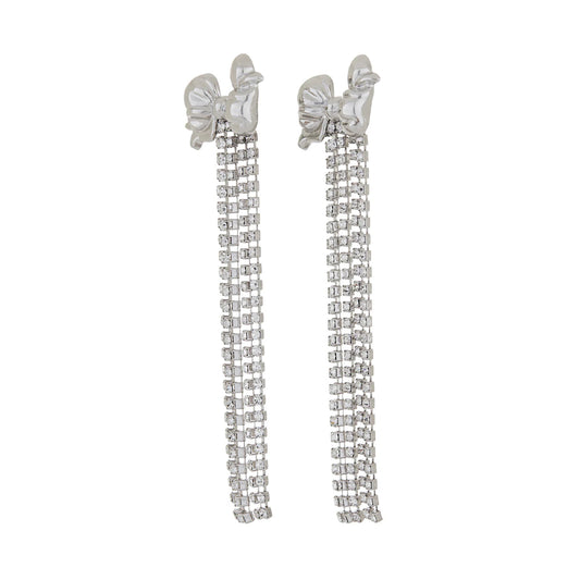 Bow Iconic Earrings - Silver