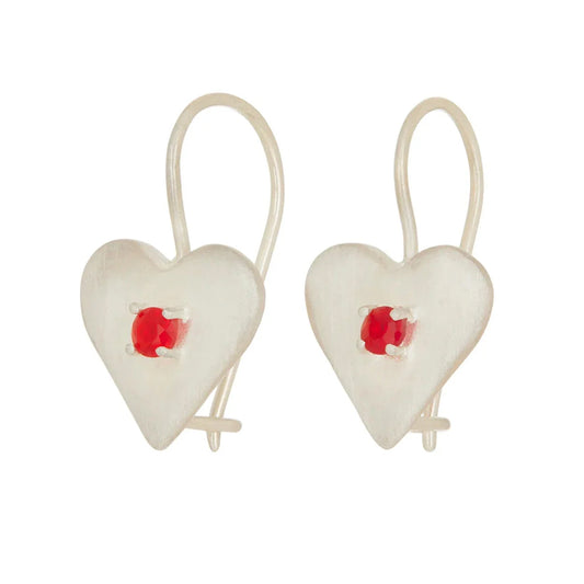 Sweetheart Earrings -Sterling Silver