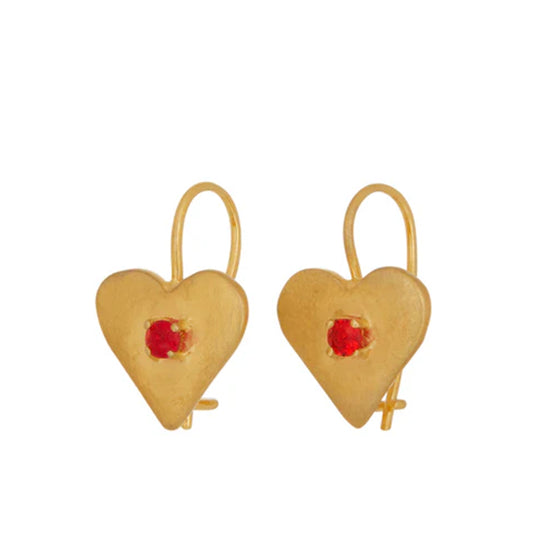 Sweetheart Earrings - Gold