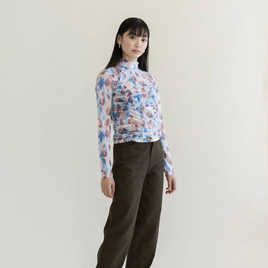 Julien Turtleneck - Marlo Printed Mesh