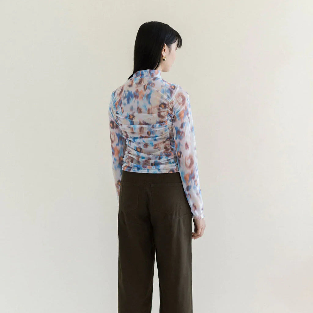 Julien Turtleneck - Marlo Printed Mesh