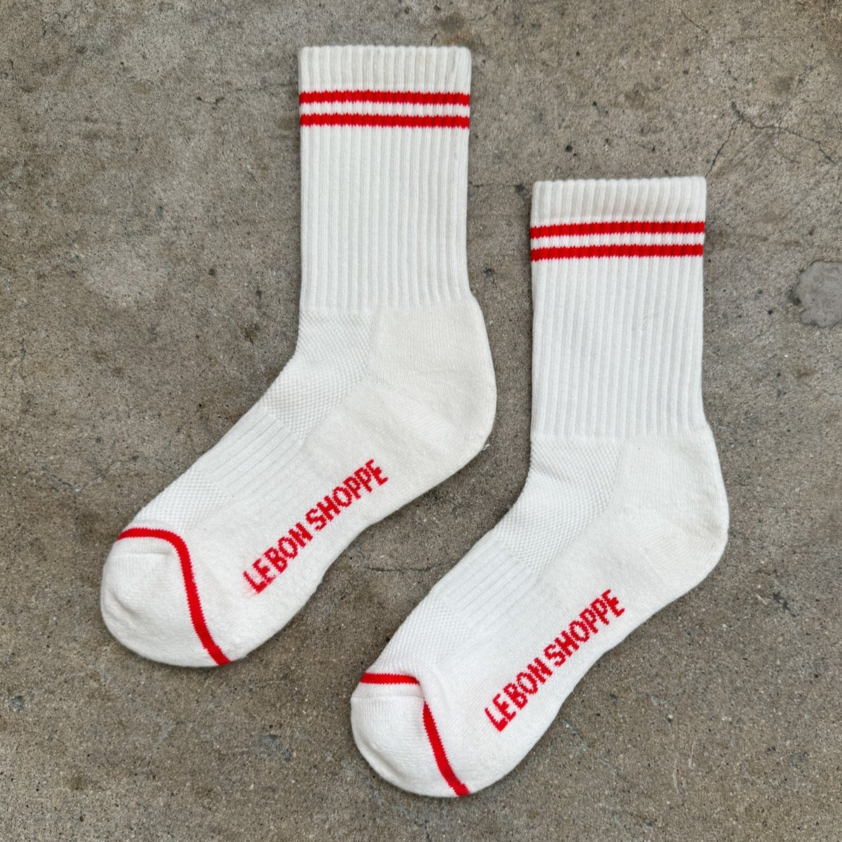 Boyfriend Socks - Clean White