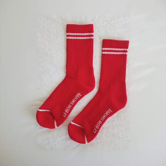 Boyfriend Socks - Red