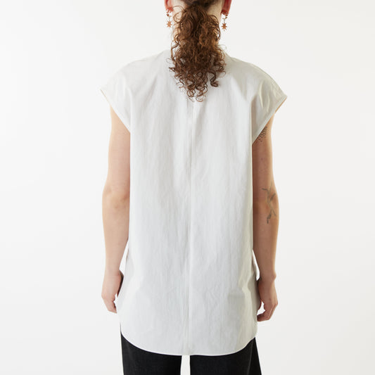 Sleeveless Anorak Top - Chalk