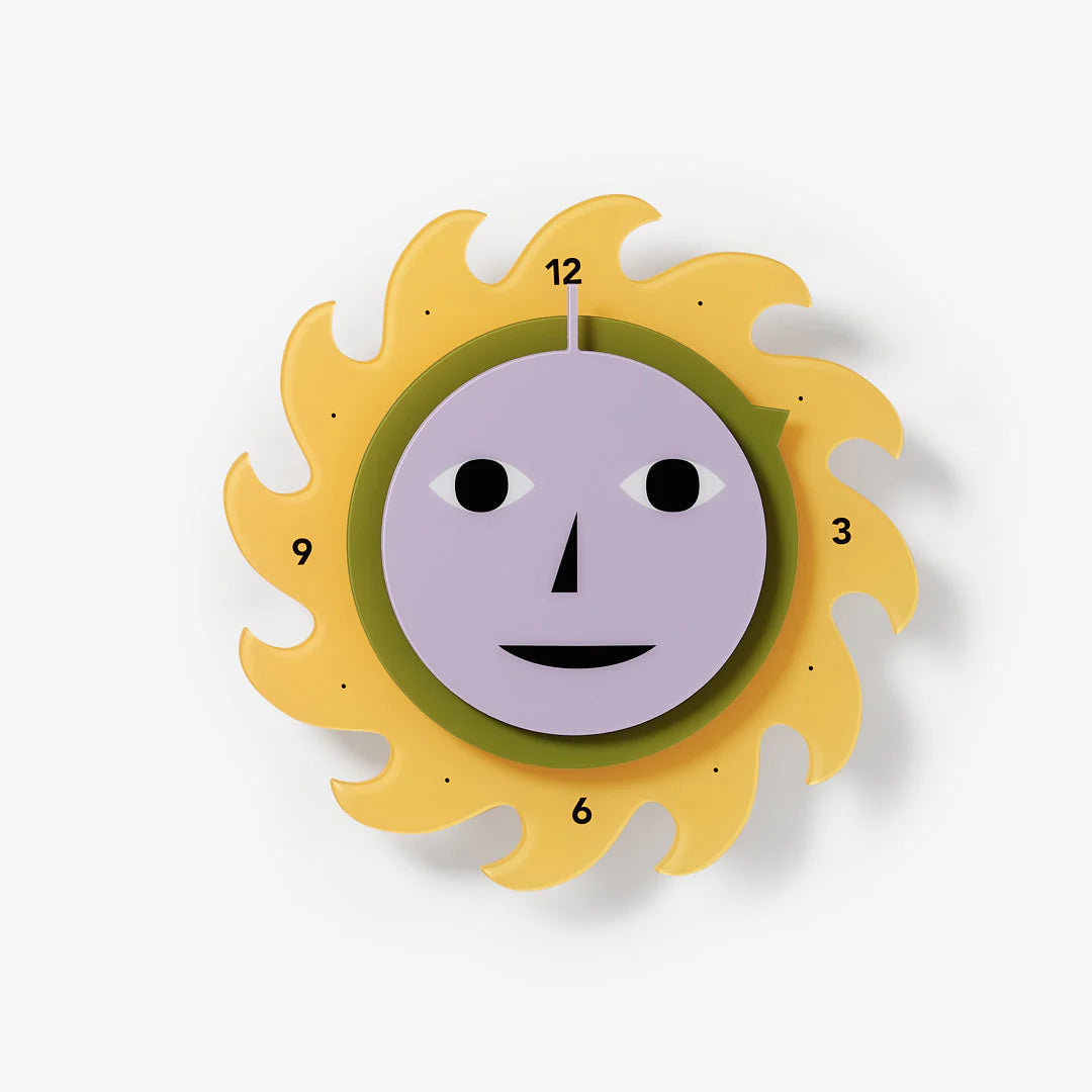 Everybody Clock - Yellow / Green / Purple