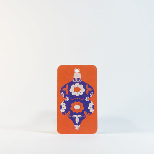 Risograph Ornament Gift Tags