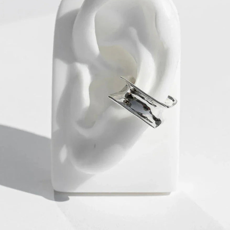 Single Glacon Ear Stud — Sterling Silver