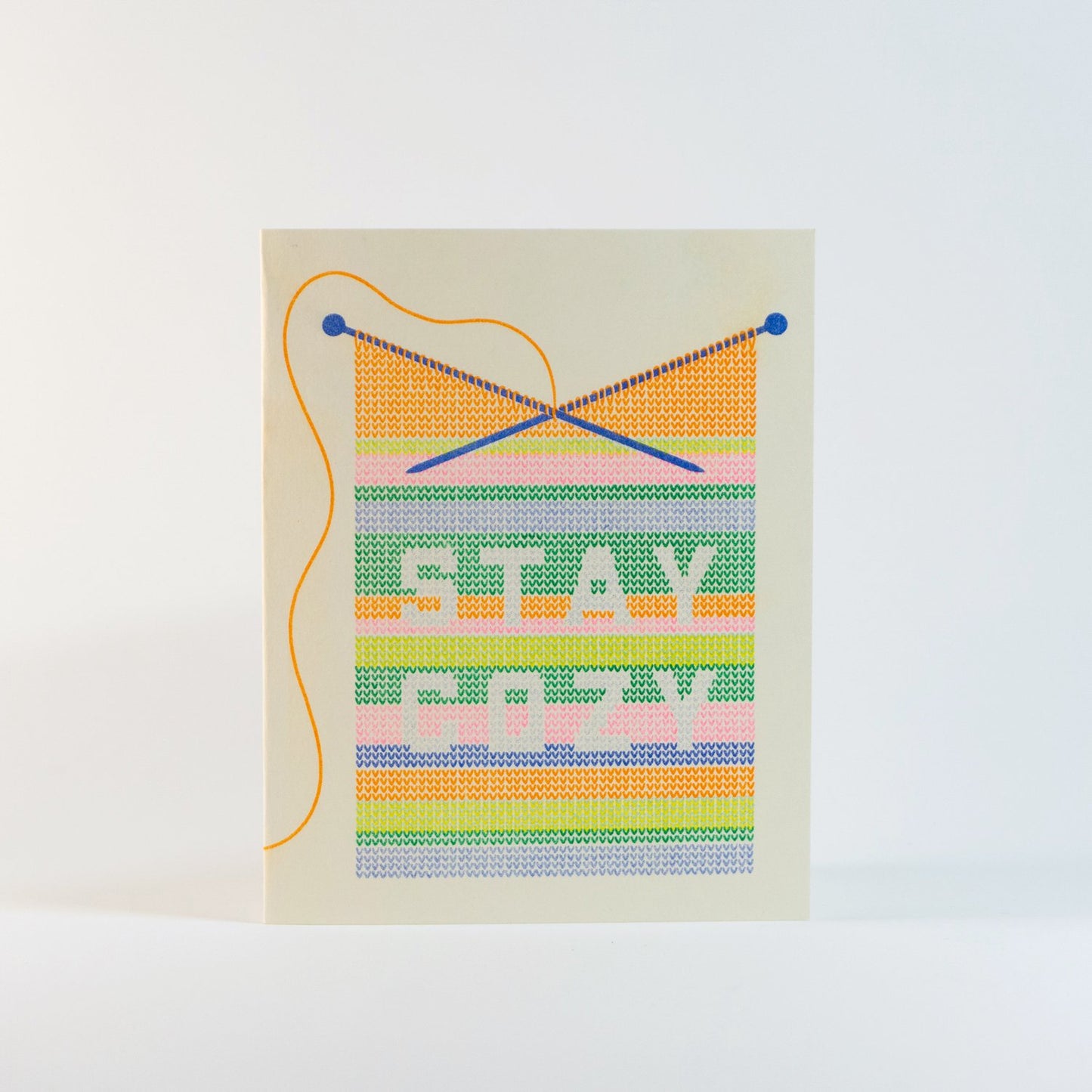 Stay Cozy Risograph Greeting Card
