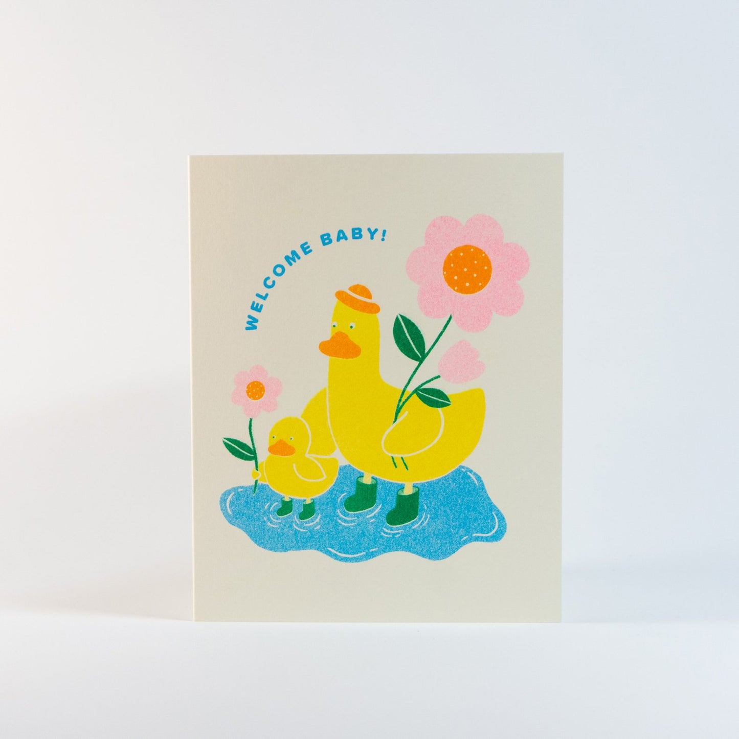 Welcome Baby Risograph Card