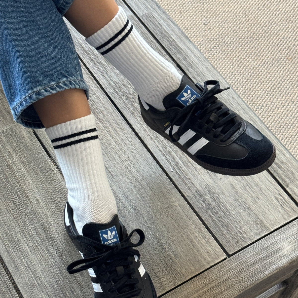 Boyfriend Socks - Classic White