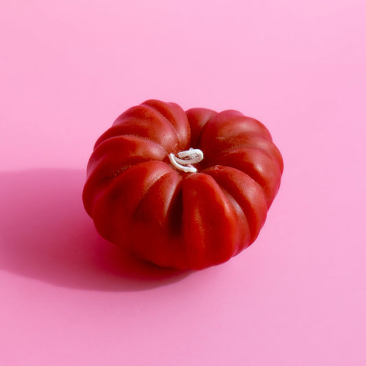 Small Heirloom Tomato Candle - Red