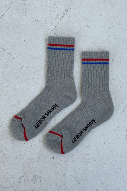Boyfriend Socks - True Grey