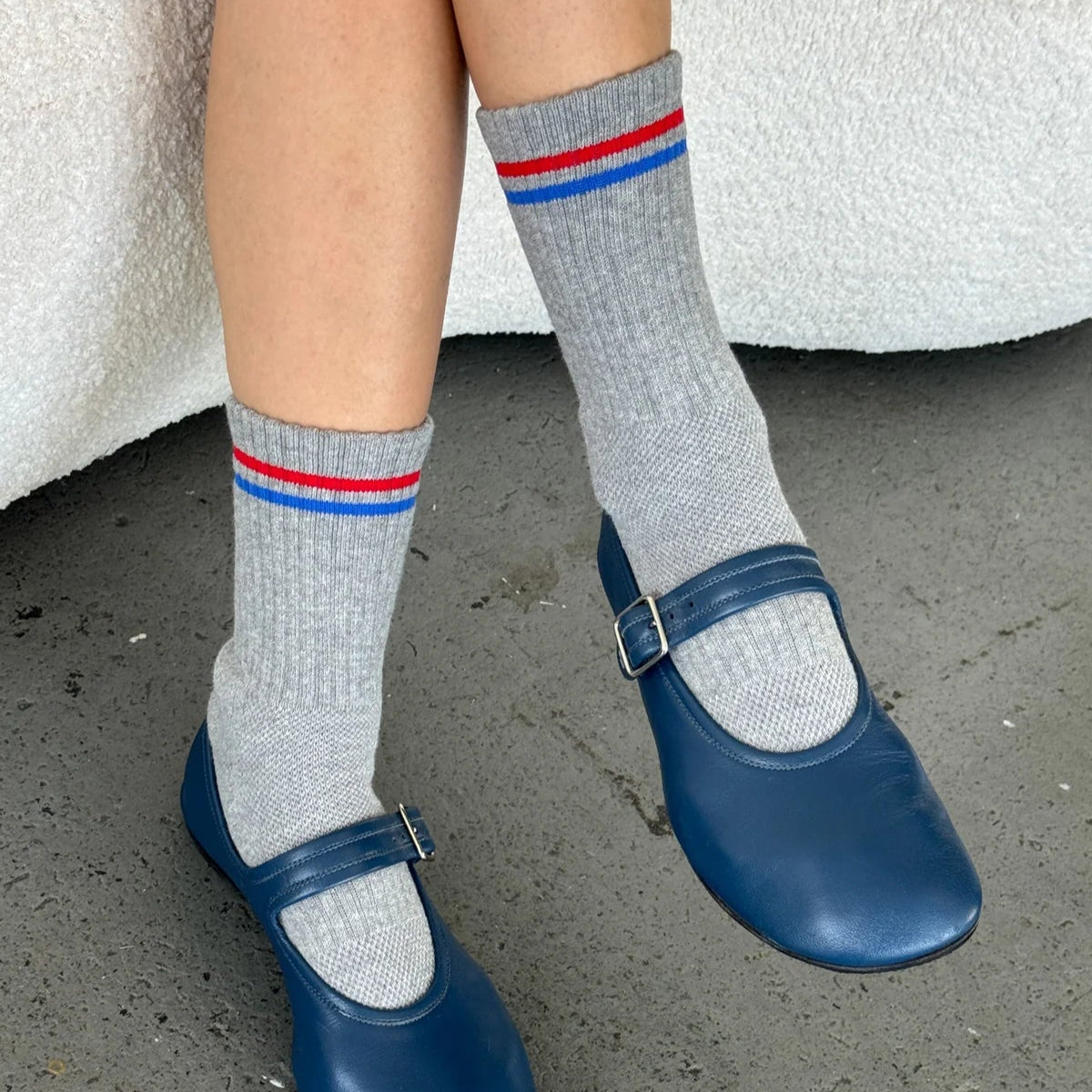 Boyfriend Socks - True Grey