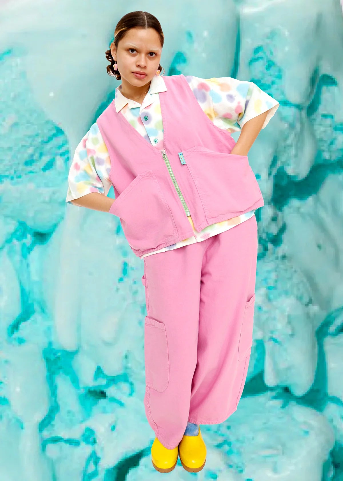 Work Vest - Donut Box Pink