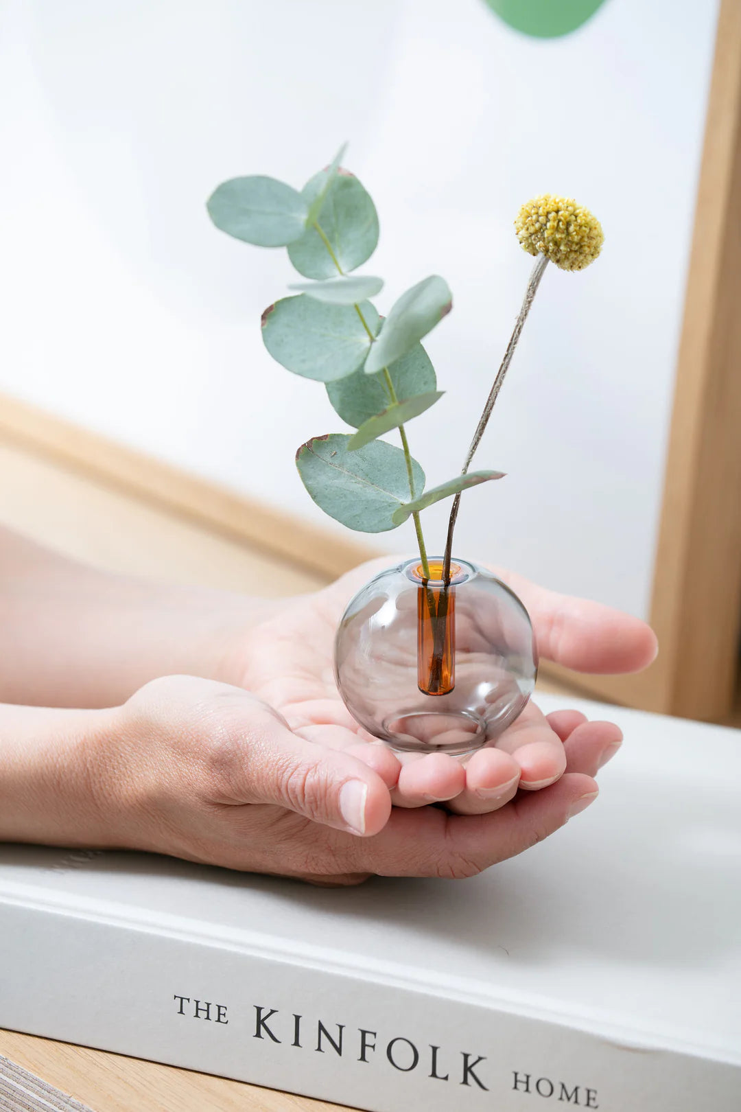 Mini Bubble Vase - Smoke / Amber
