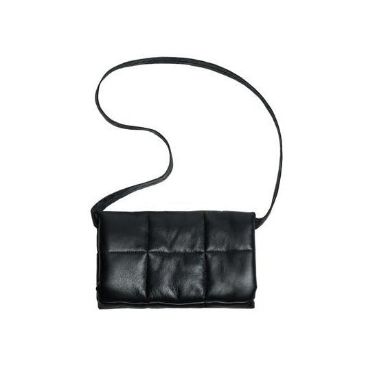 Muff Lambskin Bag - Black