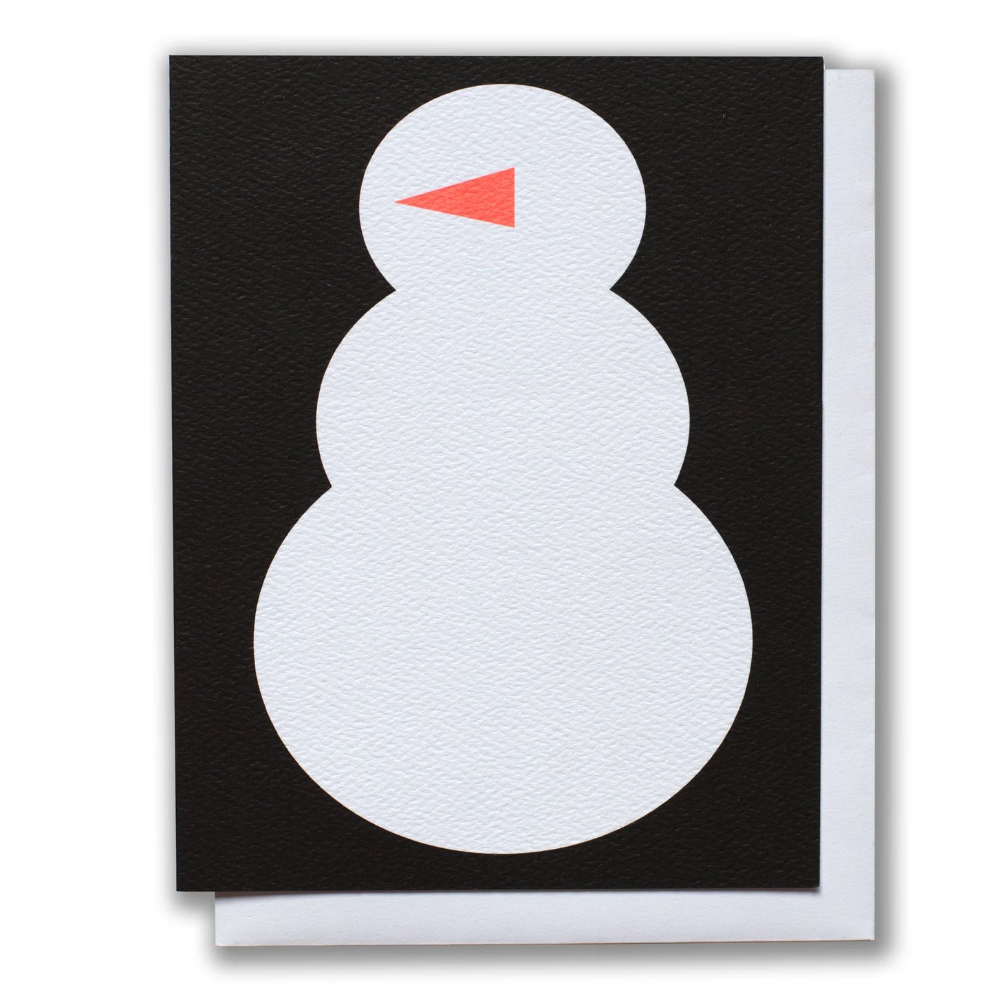Greeting Card - Snowman Carrot Note Card
