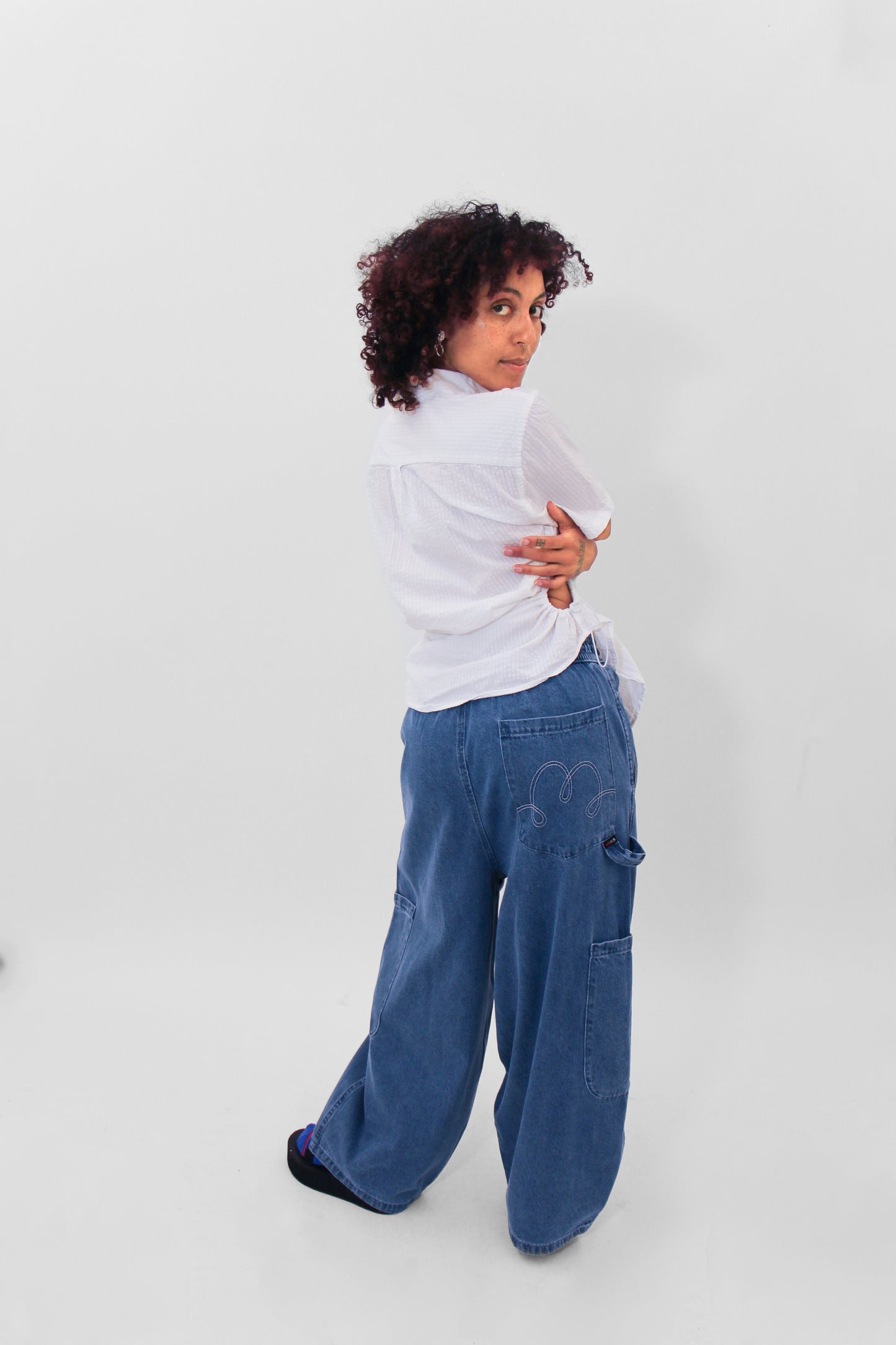 Short Sleeve Bungee Shirt — White Pucker