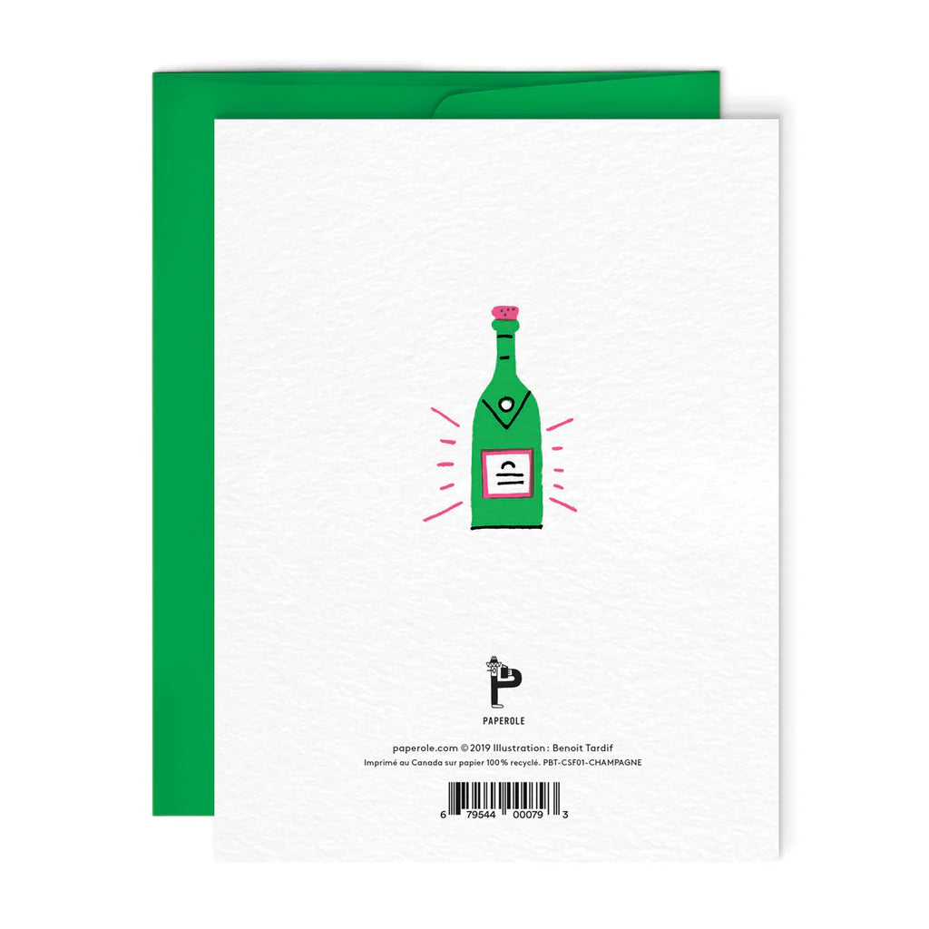 Greeting Card - Champagne