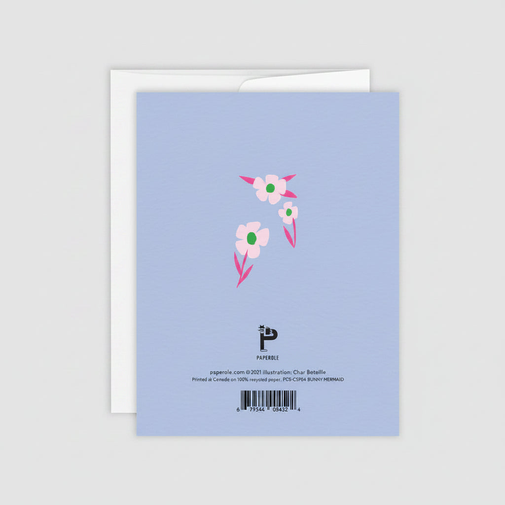 Bunny Mermaid Greeting Card