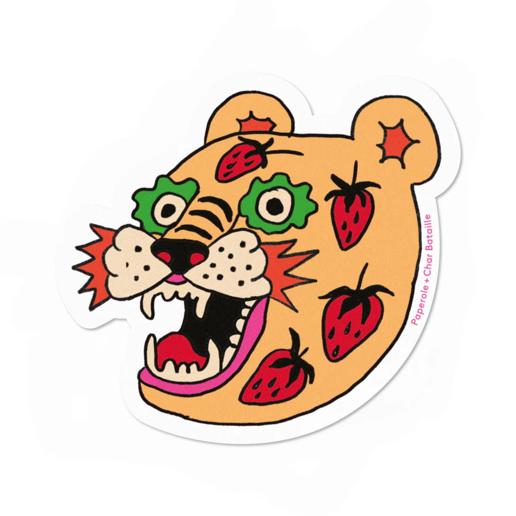 Sticker - Strawberry Tiger