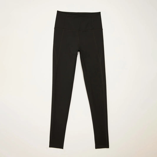 High-Rise Compressive Leggings - Black