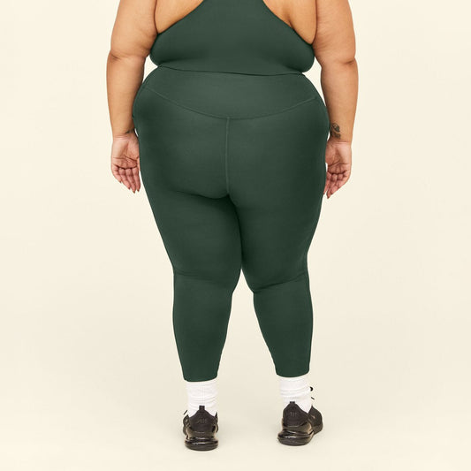 High-Rise Compressive Pocket Leggings - Green