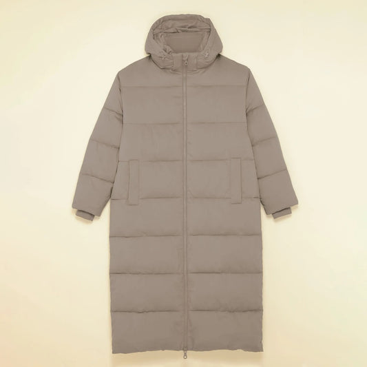 Puffer Long Jacket – Limestone