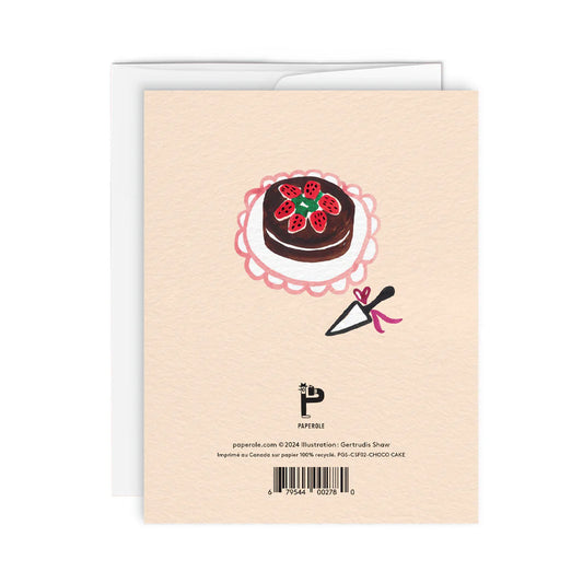 Greeting Card - Chocolate Cake