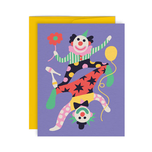 Greeting Card - Clowns