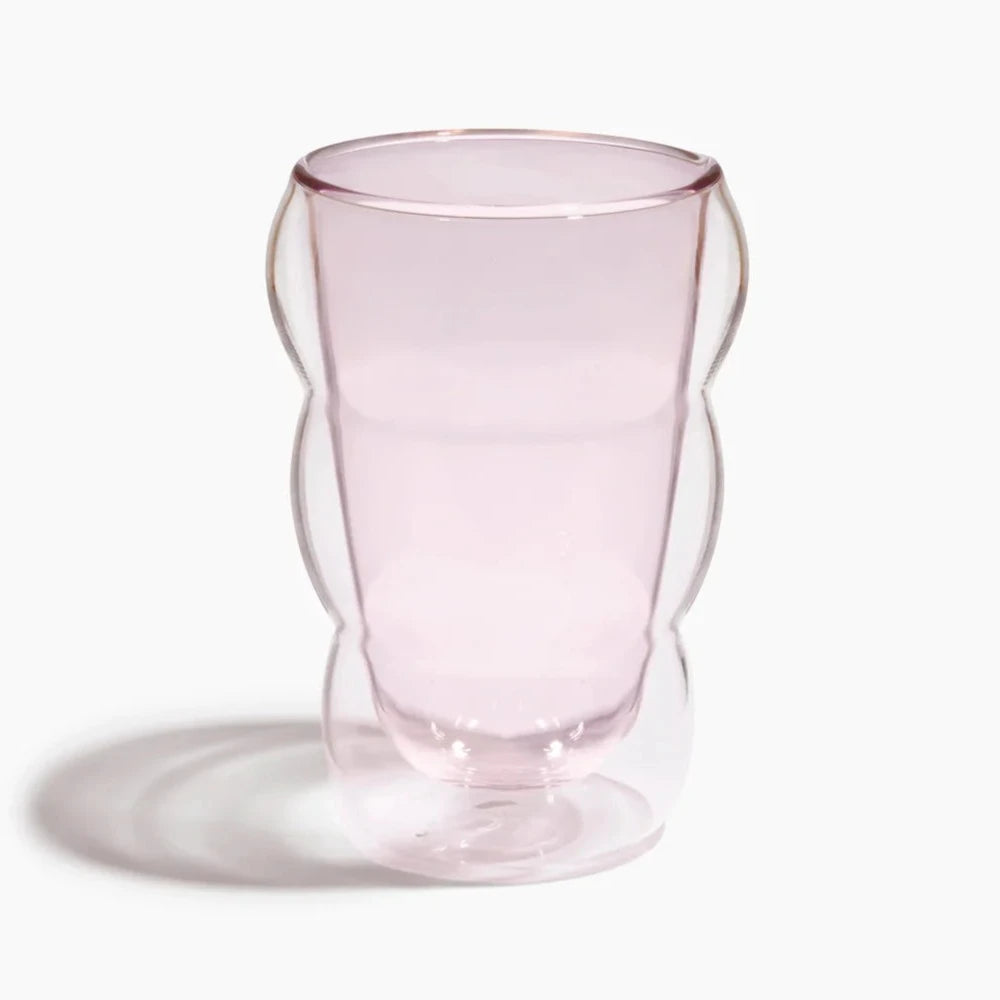 Double Wall Wavy Cup - Pink