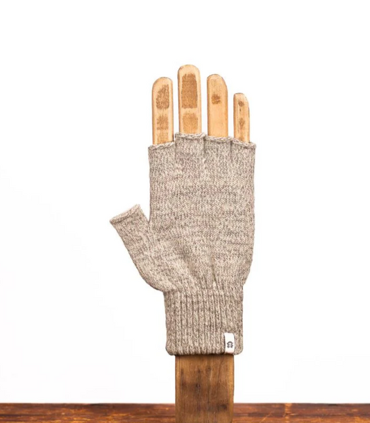 Fingerless Glove with Deerskin