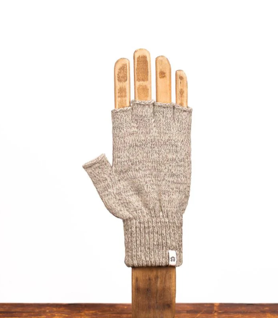 Fingerless Glove with Deerskin