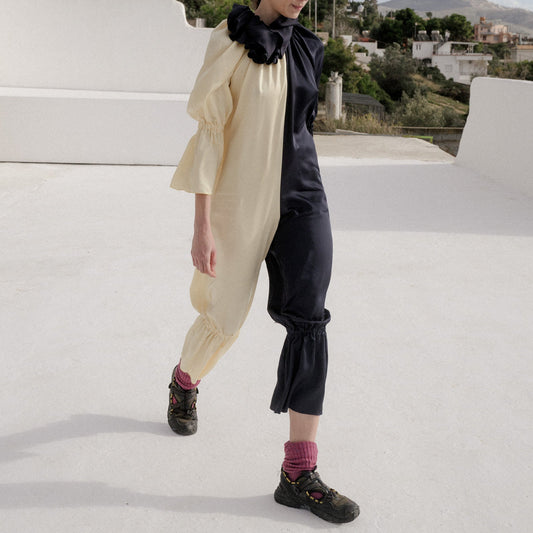 Suzanne Jumpsuit - Blue Black Yellow