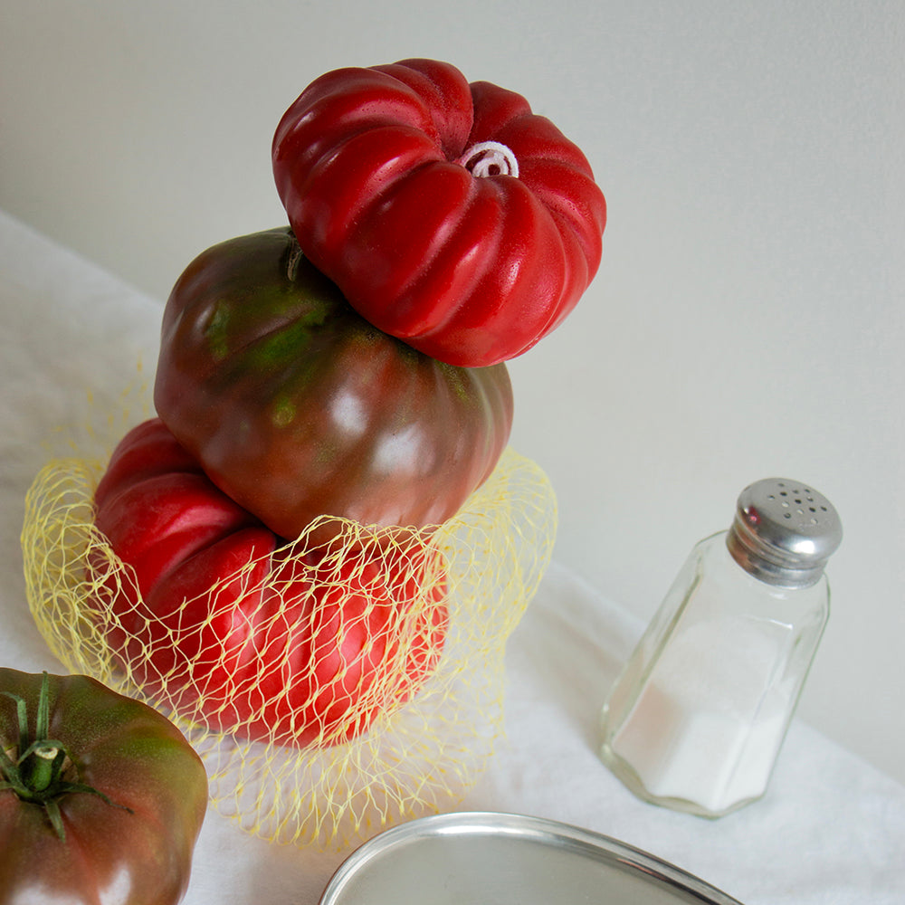 Small Heirloom Tomato Candle - Red