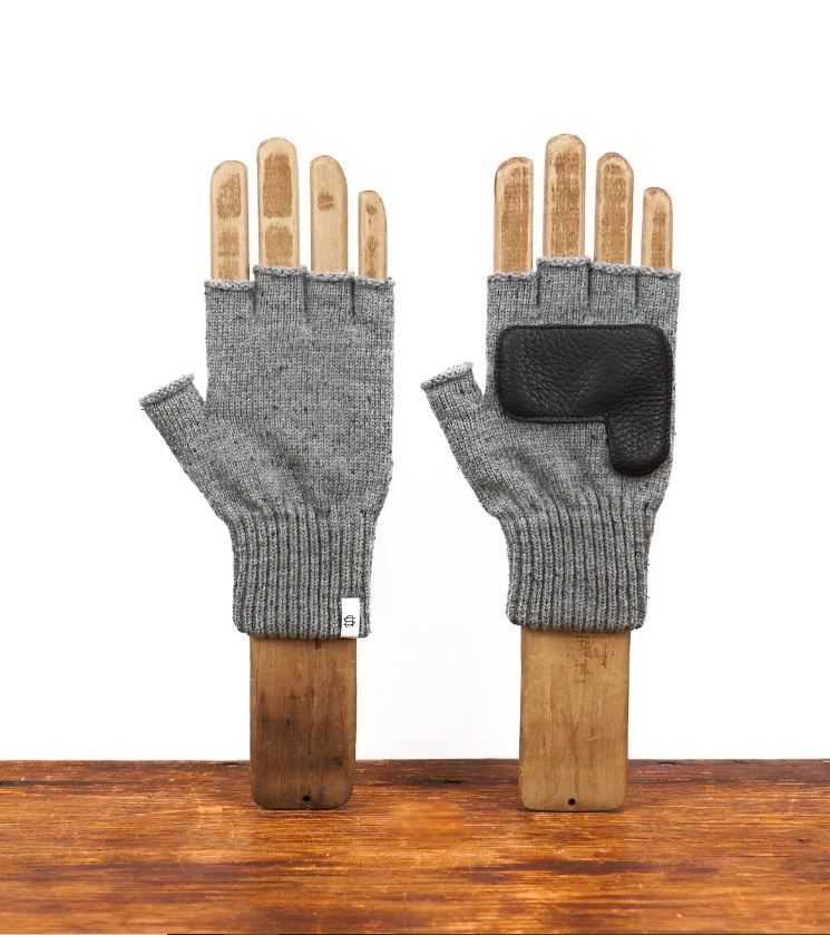 Fingerless Glove with Deerskin