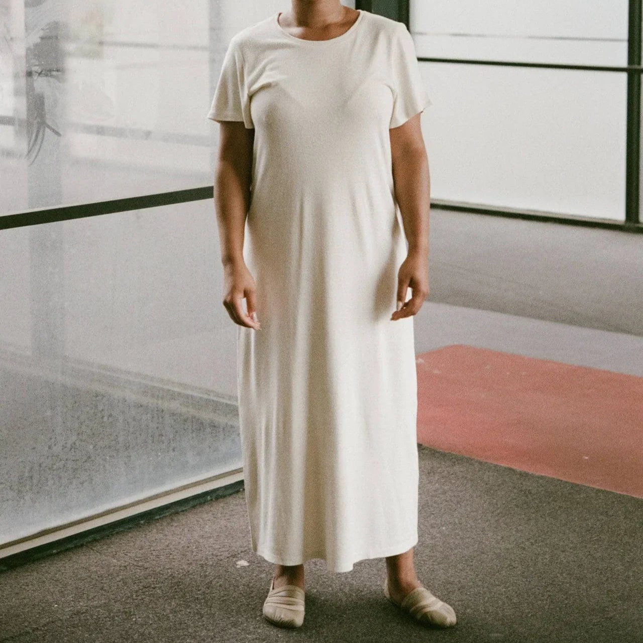 100% Silk Tee Dress - Undyed | Baserange Easy Tiger Goods 100% Silk Tee Dress - Undyed | Baserange Easy Tiger Goods