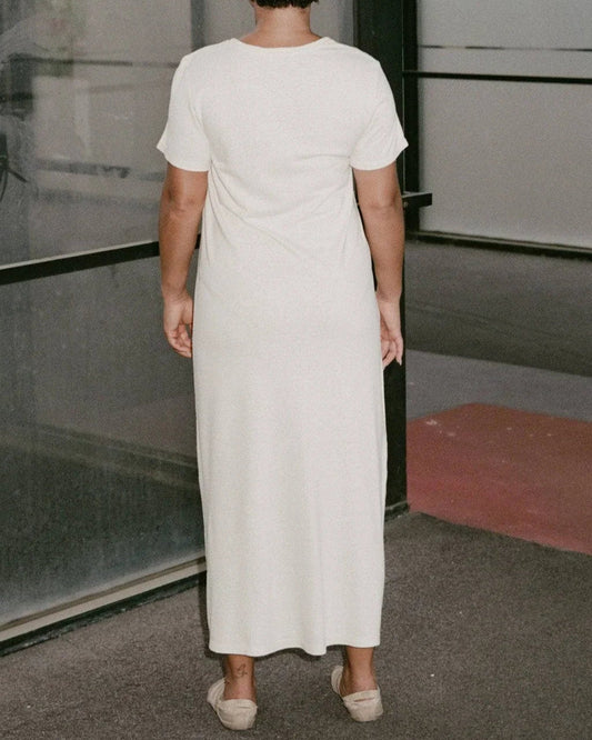 100% Silk Tee Dress — Undyed