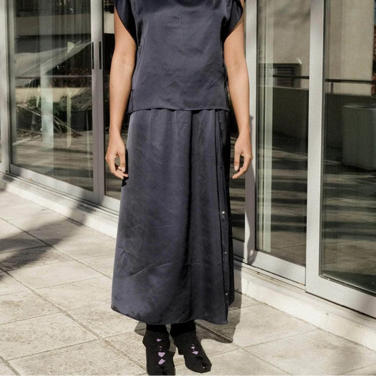 Clavo Skirt - Blue Black