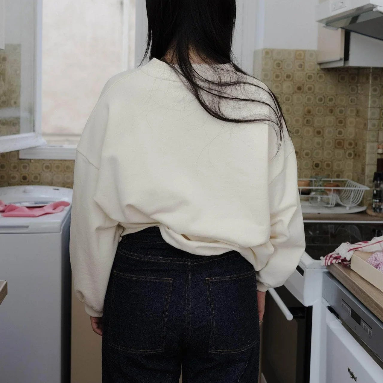 Rim Sweatshirt - Undyed Cotton Jersey