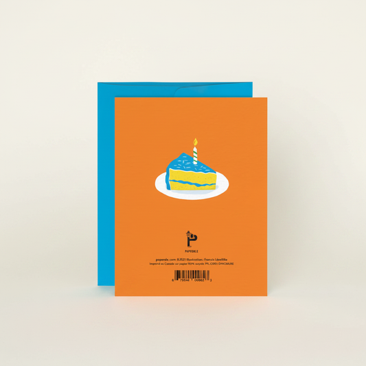 Dinosaure Greeting Card Packshot Back