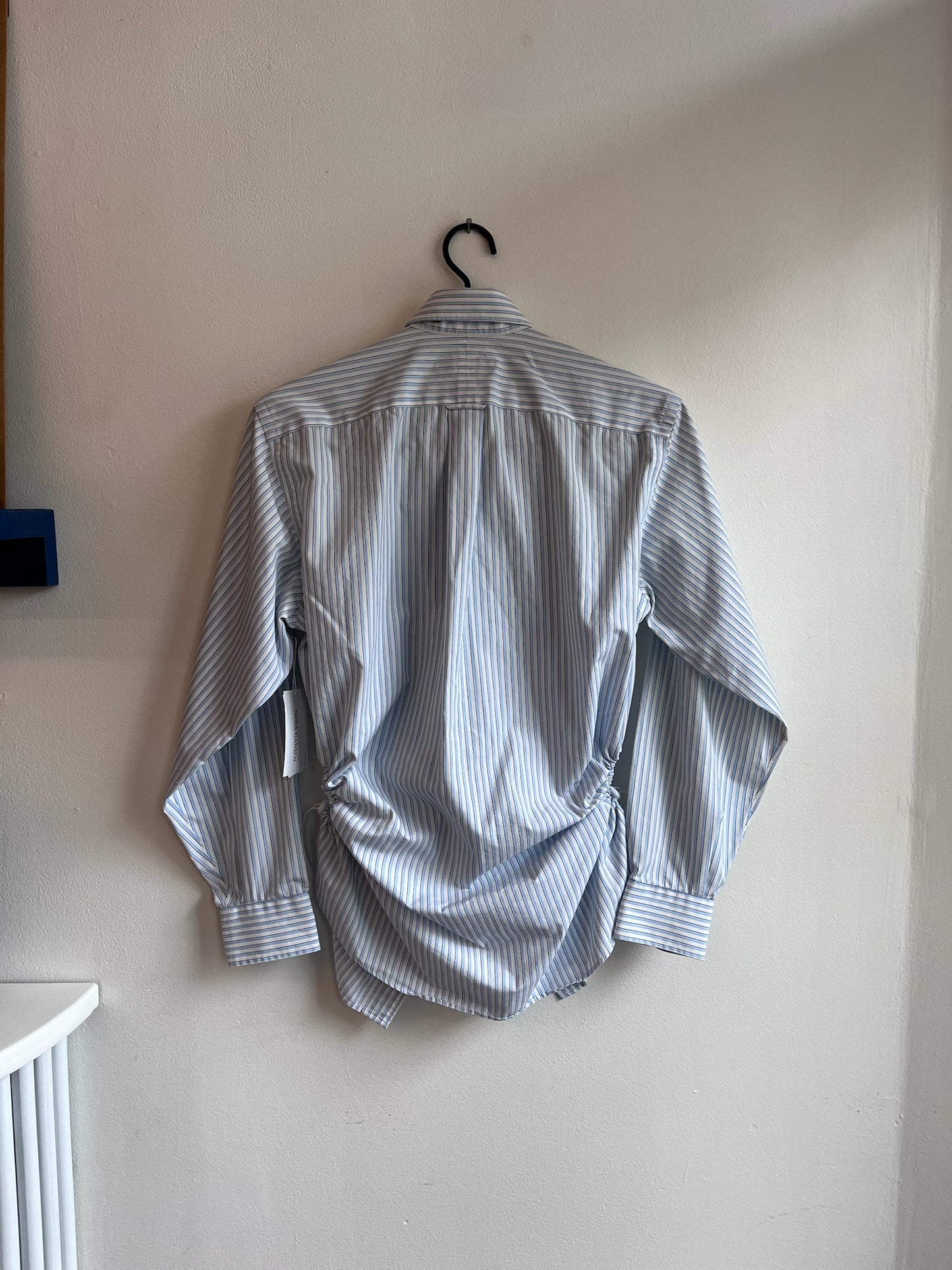 Nena Hansen Bungee Shirt - Blue + White Stripe - Medium