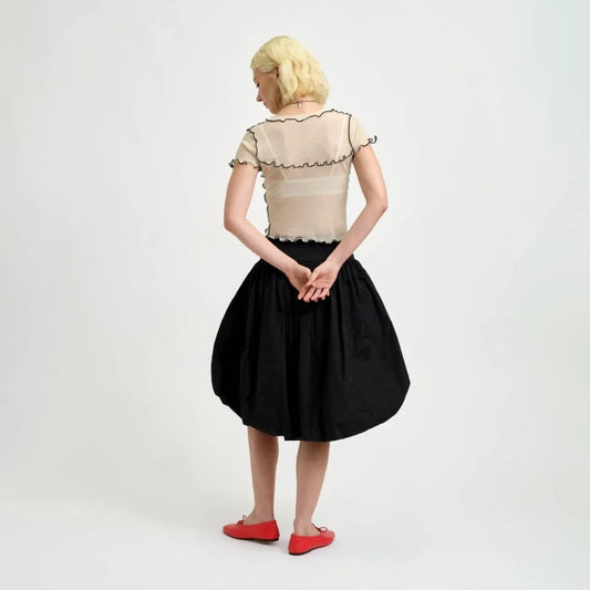 Emmie Skirt - Black Taffeta