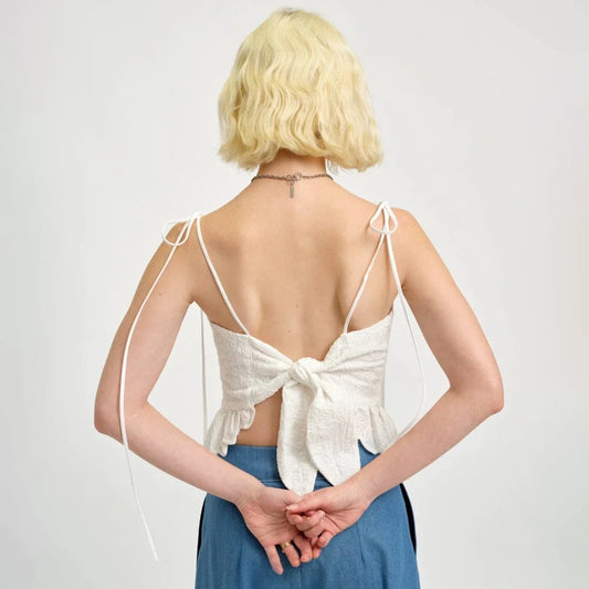 Candy Corset - White Eyelet