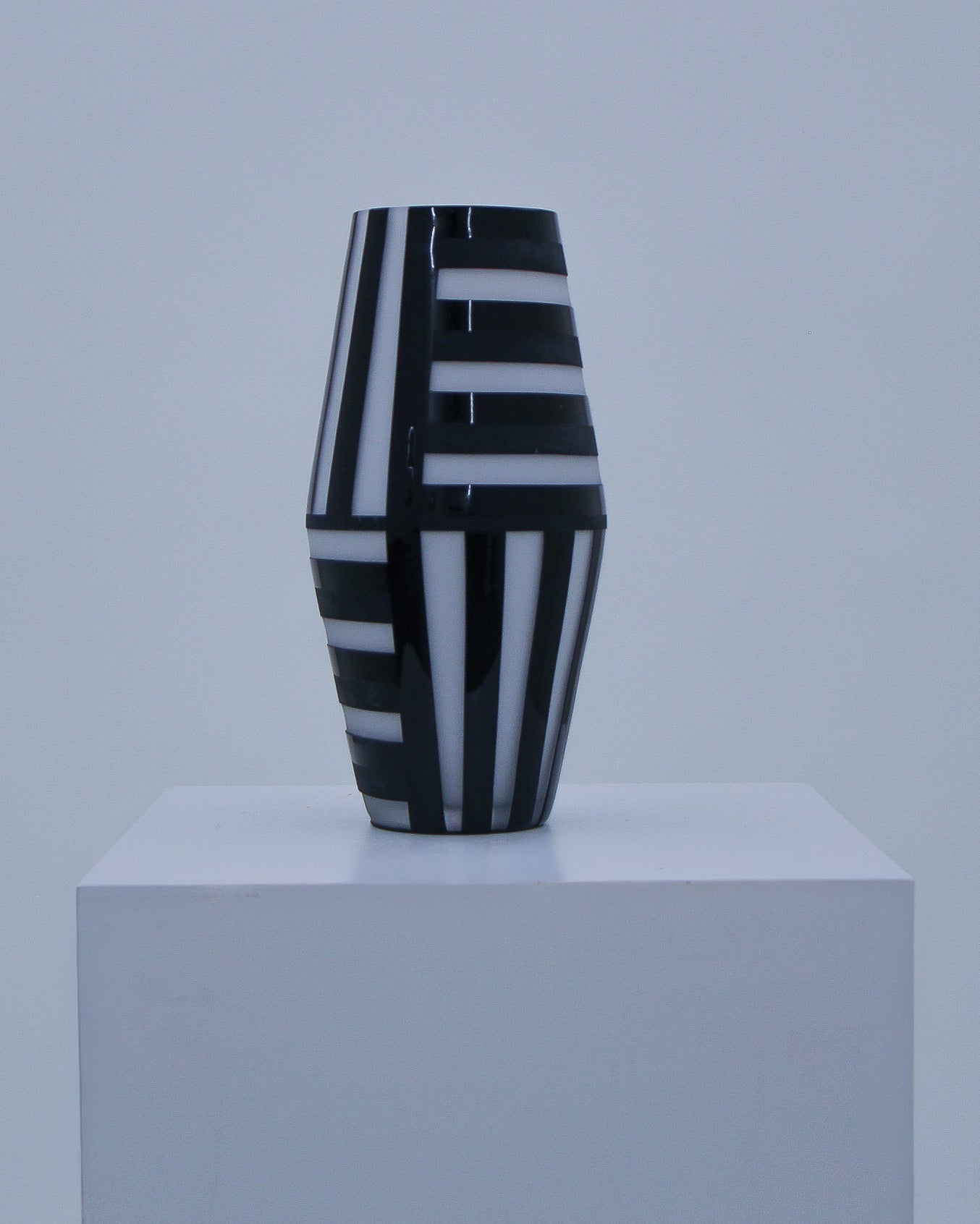 Striped Crystal Vase #46