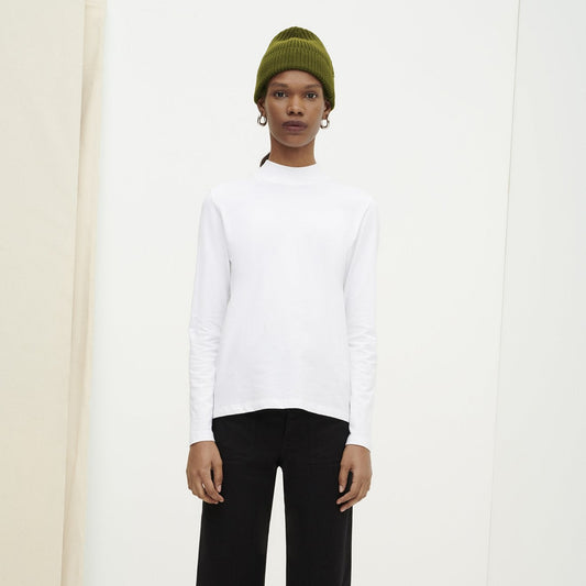 Kowtow High Neck Top in White. Available at EASE Toronto.