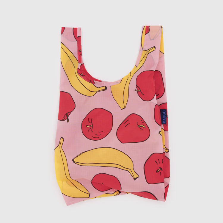 Baby Baggu - Light Pink Apples & Bananas