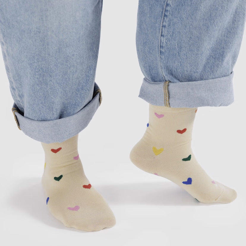Crew Sock - Hearts