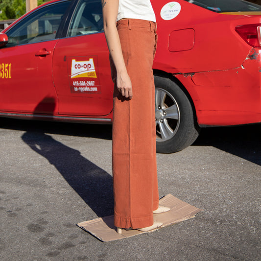 Paprika Coloured Jesse Kamm Sailor Pant Available at Everything is Ease Toronto