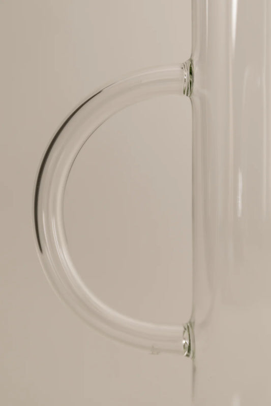 Double Handle Vase - Clear w/ Clear
